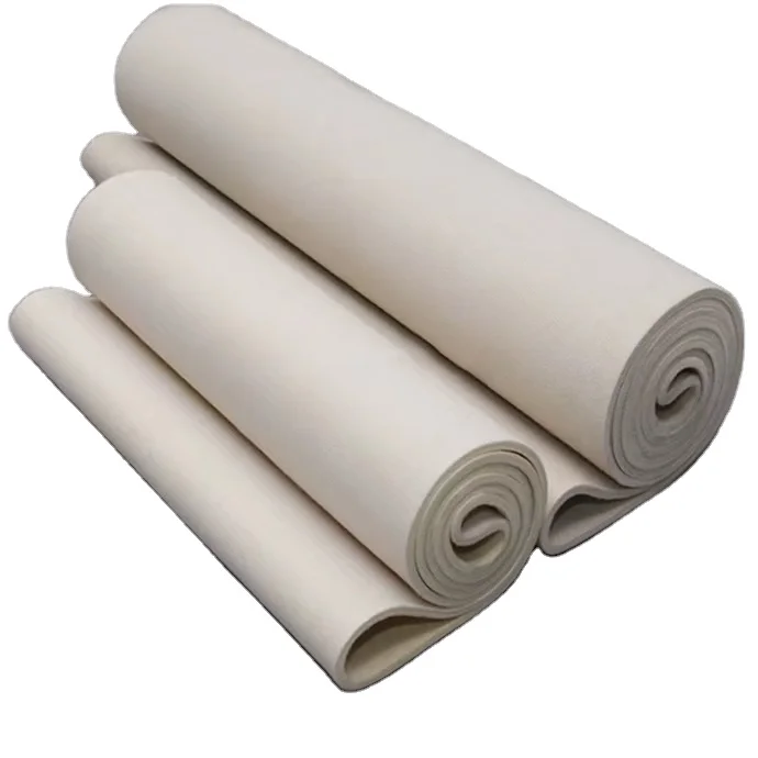 1.7m 1.9m 2.2m 2.6m  100% Nomex Felt Belt Conveyor Belt Endless Aramid Fiber Felt For Roller Heat Transfer Machine