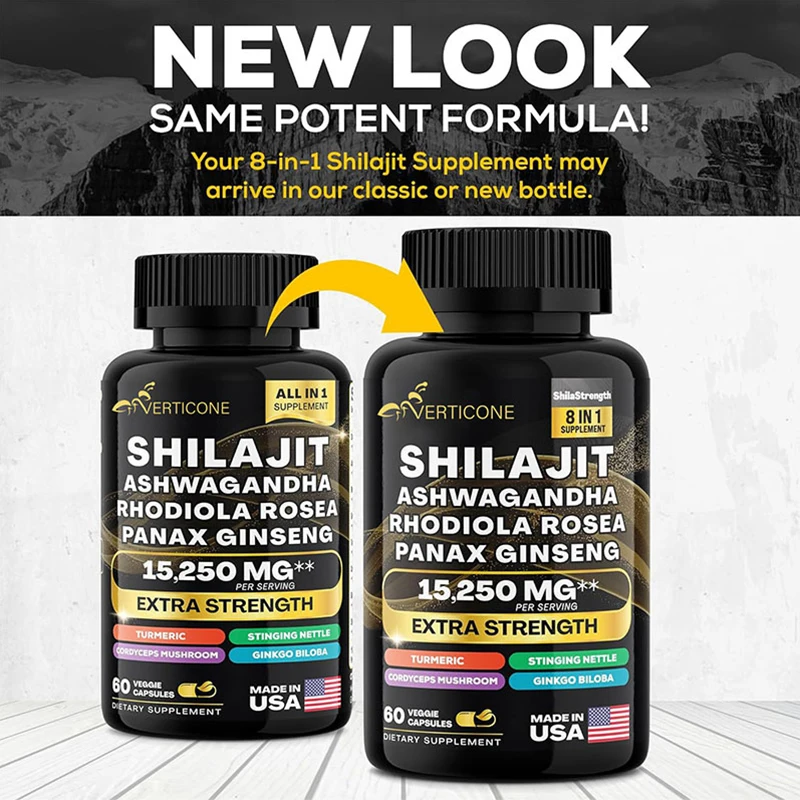 OEM Shilajit в капсулах чистый экстракт шиладжита добавка и порошковые сложные пилюли с натуральными микроминералами гуминовой фульвовой кислоты