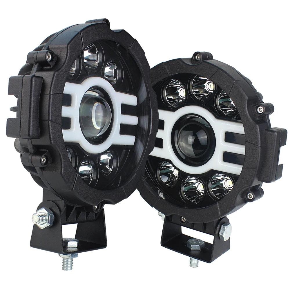 Led Worklight 7inch 45W Work Light For Offroad 12v Headlight Spotlight  for Truck Tractor Boat Trailer 4x4 ATV SUV