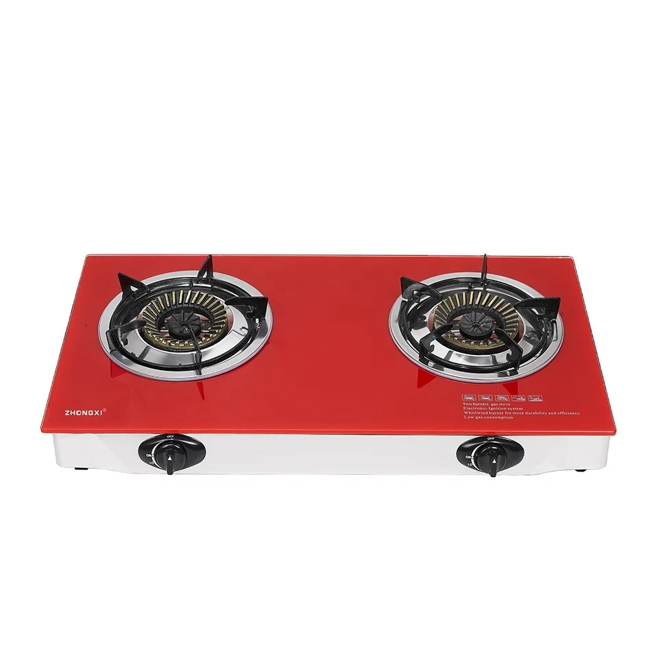 Rinnai Cooker Natural Appliance Wok 2 Burner Propane Kitchen Gas Stove Home Use Cooktops Tempered Glass Gas Cooktops