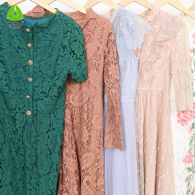 Lot Wholesale Knit Dress used clothes second hand clothing bale sale for south africa