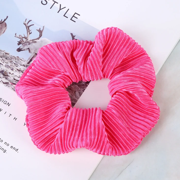 wrinkles satin scrunchies for hair