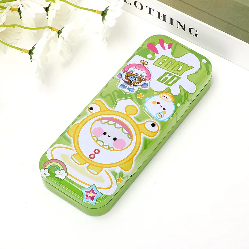 2024 Custom Large Capacity Tin Multi-Function Floral Hard Cover Case Personalized School Pencil Case for Boys Teen Girls