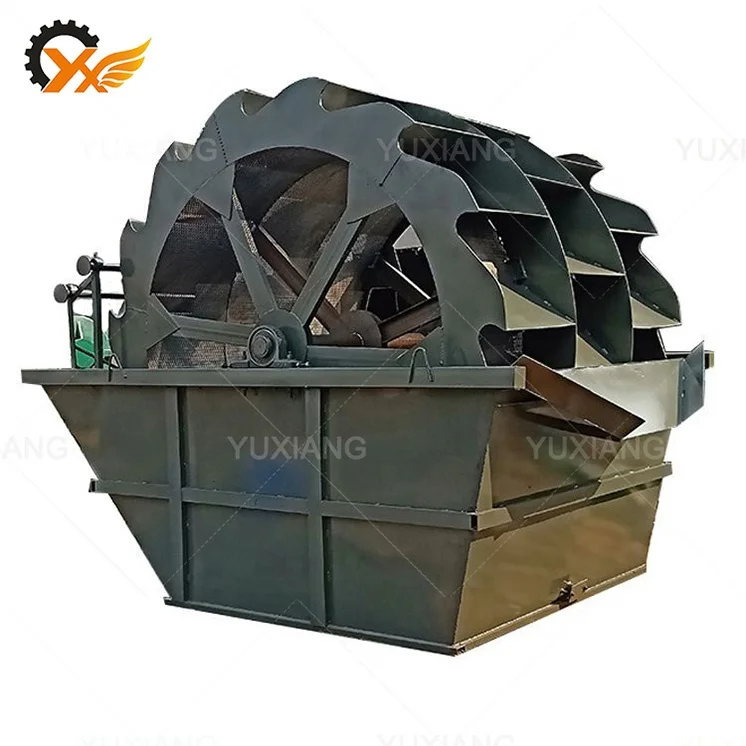 Mobile small fine quartz bucket roller wheel type sand washer machine for water recycling