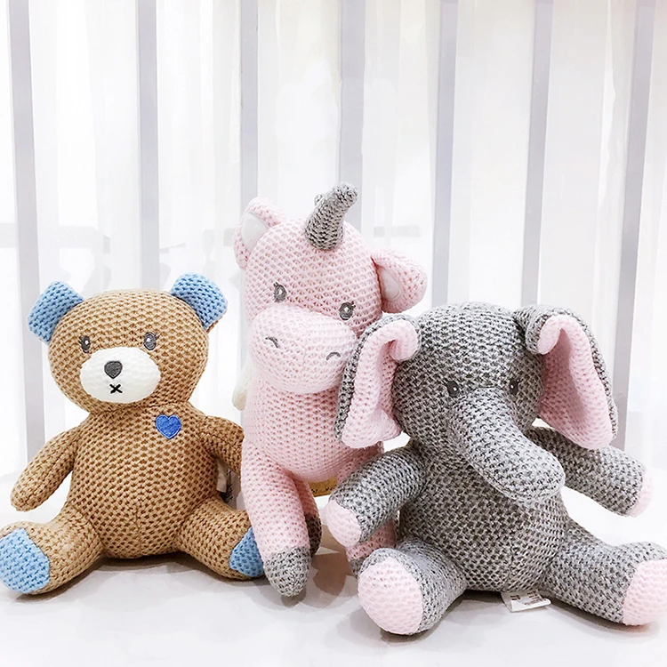 Customized Handmade Crochet Unicorn Stuffed Animal Knitting Toys