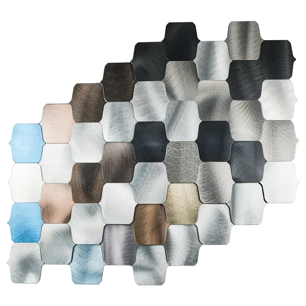 Детали специальной формы из алюминивая мозаика самоклеящаяся плитка для кухни