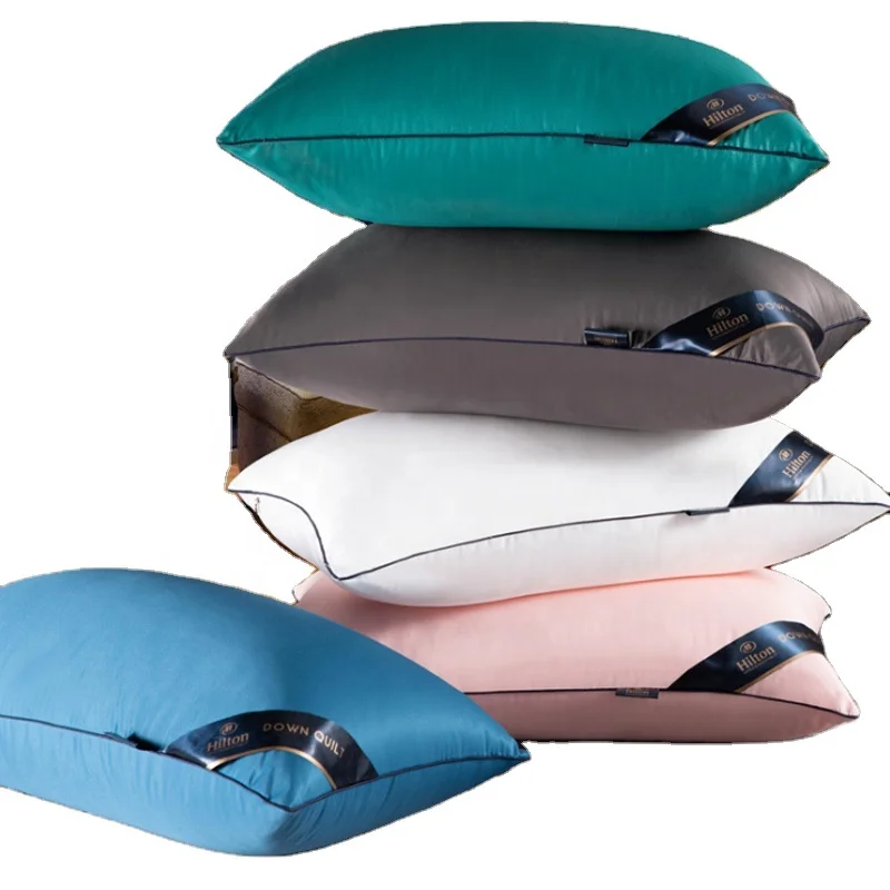 1000g Healthy Sleep Microfiber Polyester 5 Star hotel 48x74 Pillow Hilton Hilton Pillow with bag 1kg