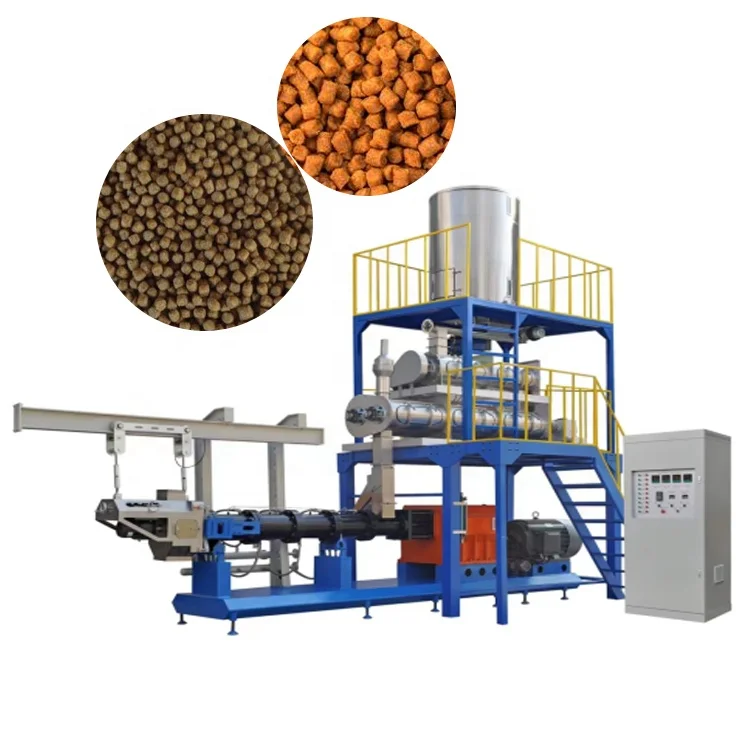 Animal Pet Food Production Line Dog Cat Bird Fish Feed Granulator Extruder Making Machine Production Line