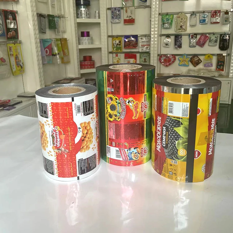 Aluminum Foil Moisture-Proof Automatic Packaging Multi-Layer Composite Color Printing Potato Chips Packaging Plastic Film Roll