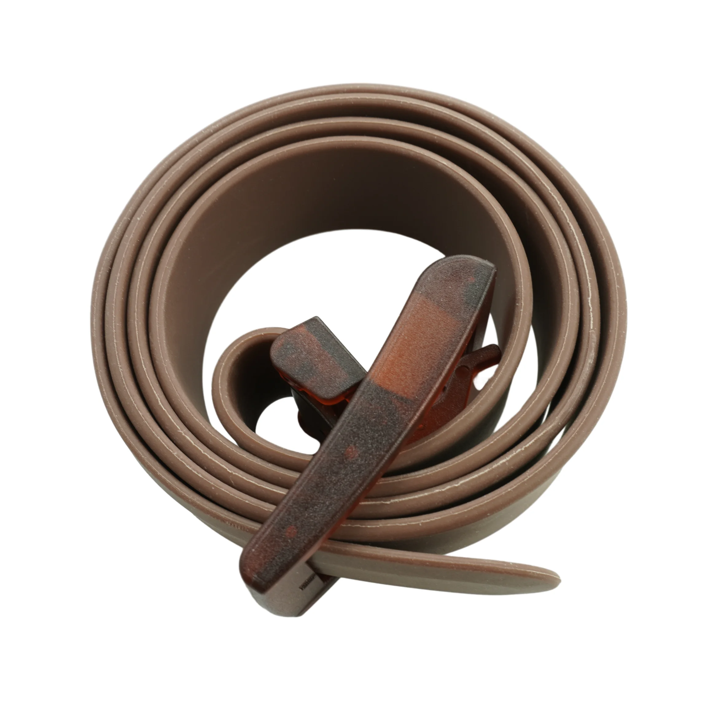 Factory Wholesale Trendy Customized Color Rubber Belts Trendy Casual Sport Silicone Belt With Plastic Buckle