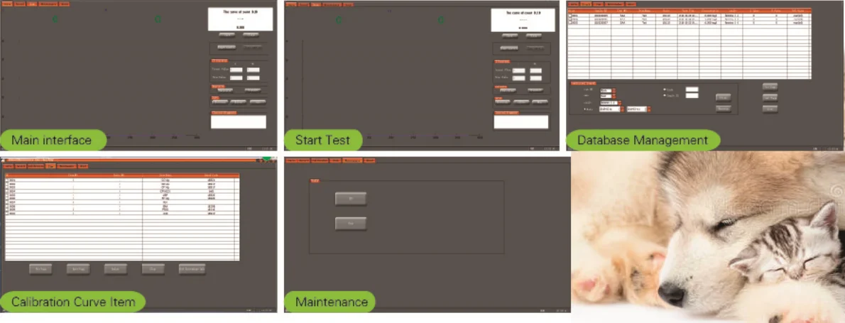 PA-1 veterinary canine progesterone analyzer dog pregnancy test canine progesteron test machine