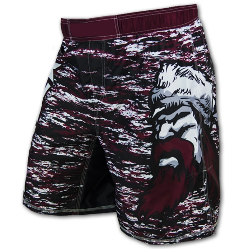 Custom printed plain plus size youth fight shorts mma short wholesale