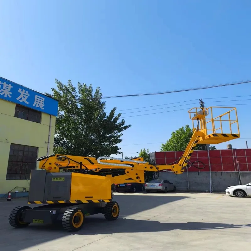 FT High quality small self propelled articulated boom lift mini picker aerial work platform boom  lift