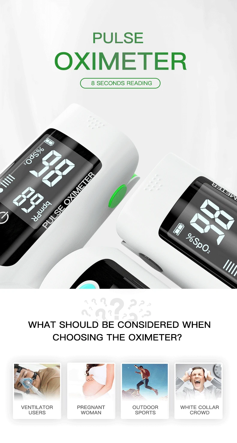 CE Approval X1805 Spo2 Monitor Digital LCD Display Fingertip Pulse Oximeter