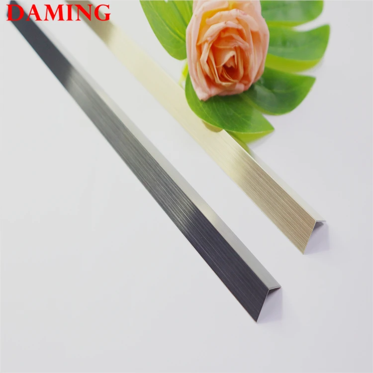 
easily installation flexible stainless steel tile trim expansion joint decorative transition profile 