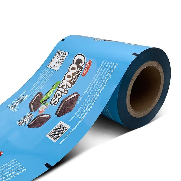Factory OEM Customized Printed Snack Candy Sachet Packaging Roll For Auto Packing Stretch Plastic Bopp Lamination Plastic Film