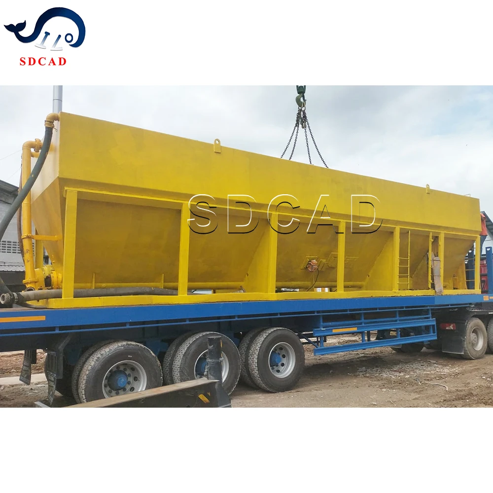 SDCAD Brand China Good Quality factory supply 80 Ton horizontal cement silo