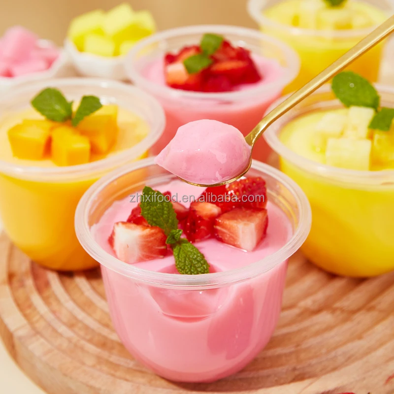 500g Double Happiness Instant Mango Pudding Powder for Bubble Tea Toppings