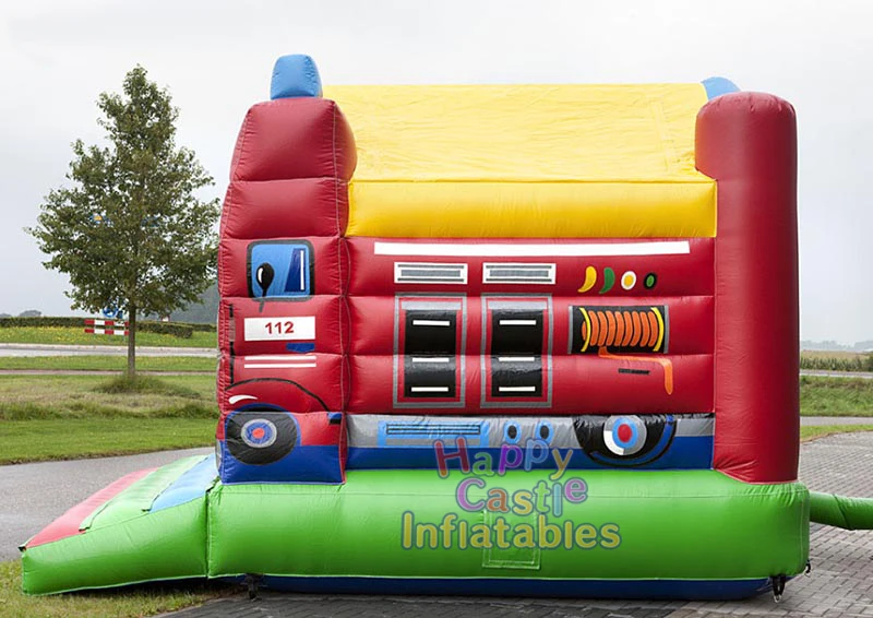 Commercial   fire truck kids jumping castle inflatable bouncer castle inflatable bounce house for sale