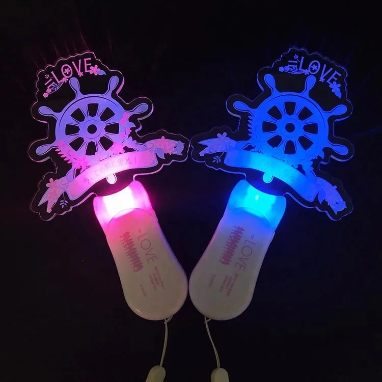 Multicolor LED Glow Sticks,Party Flashing Light, Steady On Mode Flashing Light Stick for for Party Supplies, Festivals, Raves