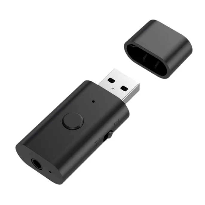 Mini size 4 in 1 USB BT 5.3 wireless receiver & transmitter adapter support Aux phone call wireless adapter