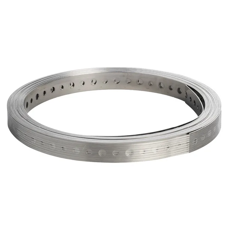 galvanized perforated punch hoop iron strap bracing tape connecting piece