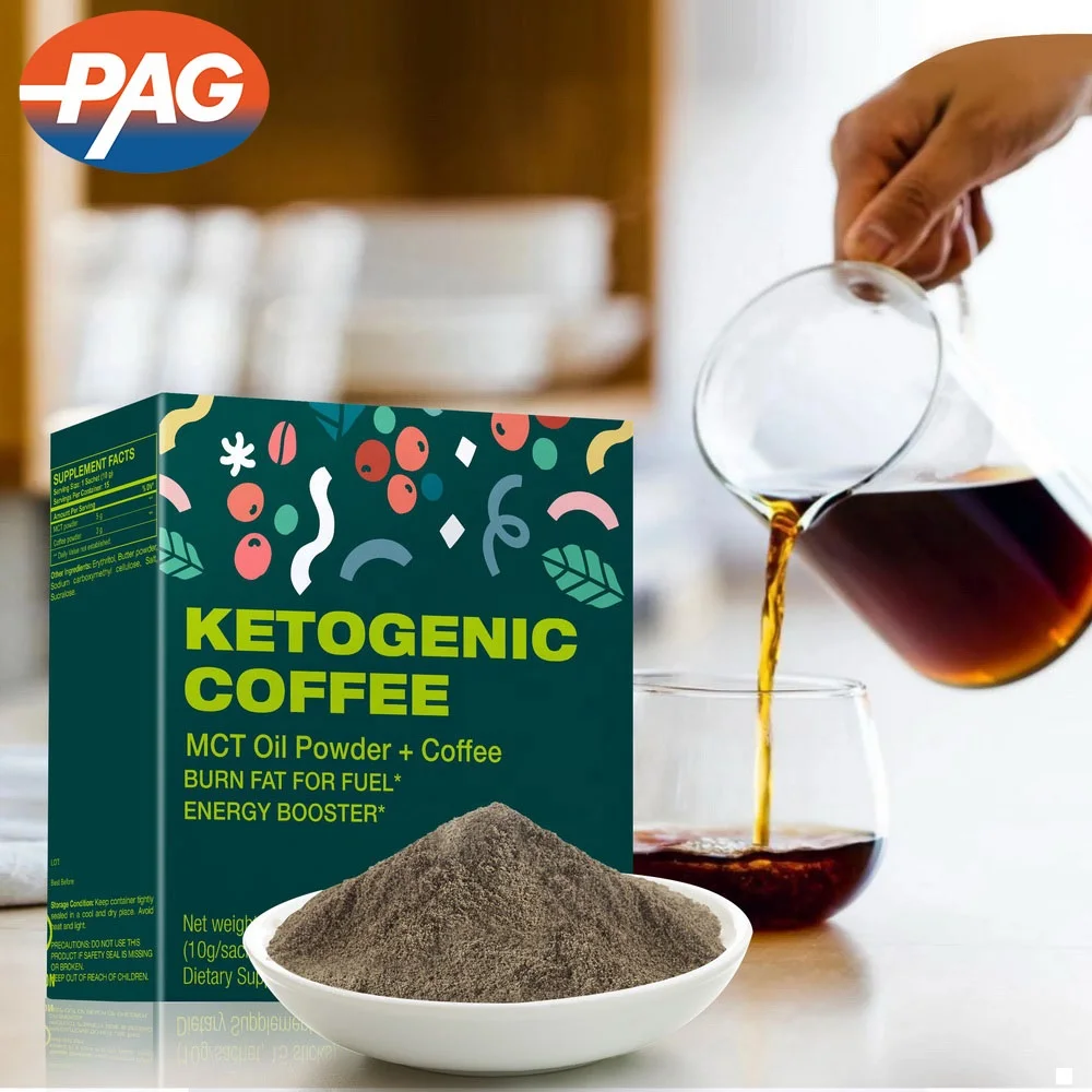 PAG OEM Wholesale Keto Slimming Powder Daily Support Mct Powder Green Coffee For Weight Loss