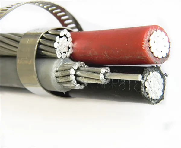 11 Kv Abc кабель с фокусным расстоянием 25 мм 2 жильный низкого напряжения алюминиевый изоляцией из сшитого полиэтилена