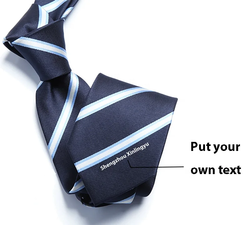 school tie manufactures cheap price recycled polyester navy stripe children school uniform neck ties  men custom logo