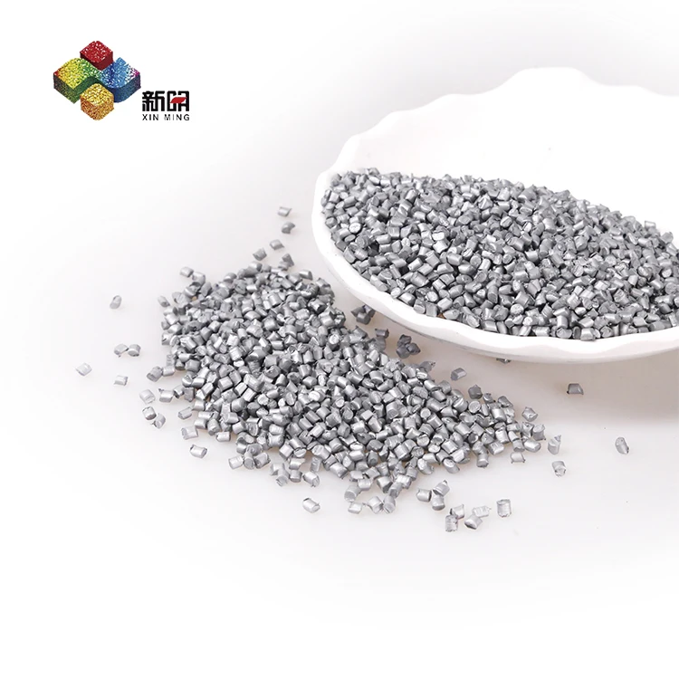 Factory price Silver Grey PP PE  Masterbatch with good dispersion  For Plastic Products