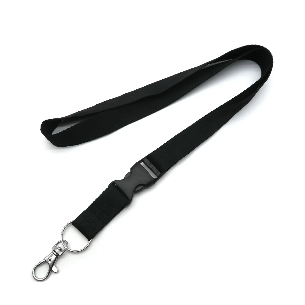 High Quality Neck Custom Polyester Pink Style Lanyards ID Card Keychain