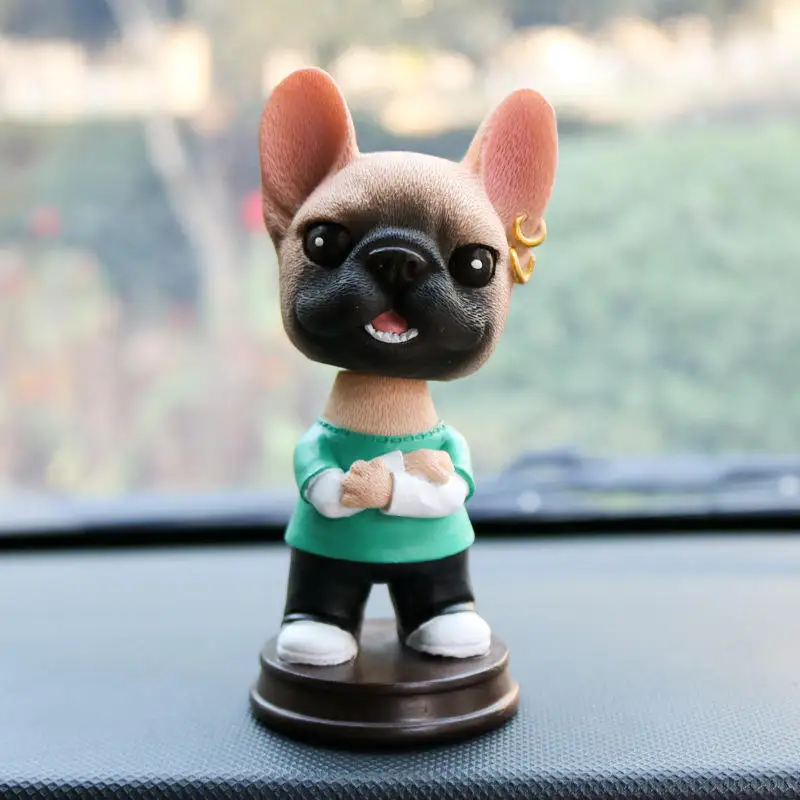 Custom Cartoon Animal Bobblehead Miniatures Resin Toy Cars and Dog for Cars Souvenirs for Outdoor Use