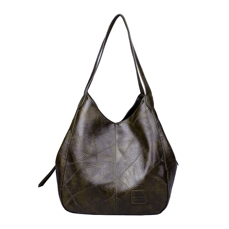 China online shopping Big Handbags for Women PU Leather Three Comparement Large Capacity canvas tote bag with zipper
