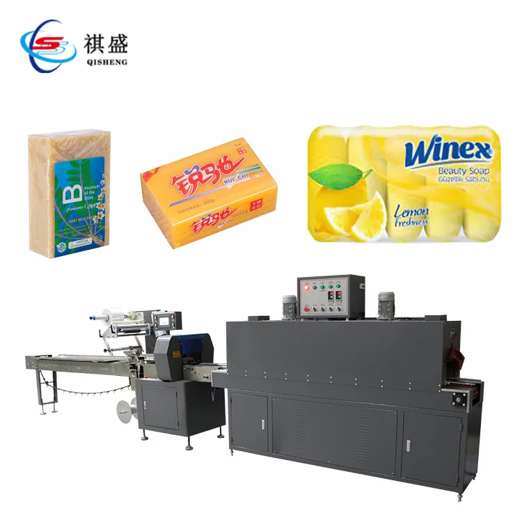 Soap Plastic Pe Transparent Cling Film Shrink Wrapping Packing Machine Automatic Labeling Sealing Packaging Machine Supplier