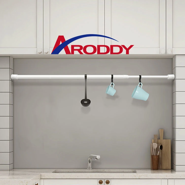 ARODDY белый 40-70 см дешевый телескопический полюс регулируемый короткий Натяжной стержень подходит для гардероба