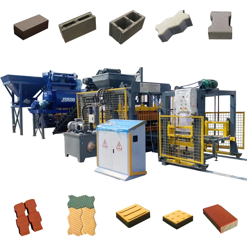 QT5-15 brick making automatic machine hydraulic block making machine Brick Paving Machine Price