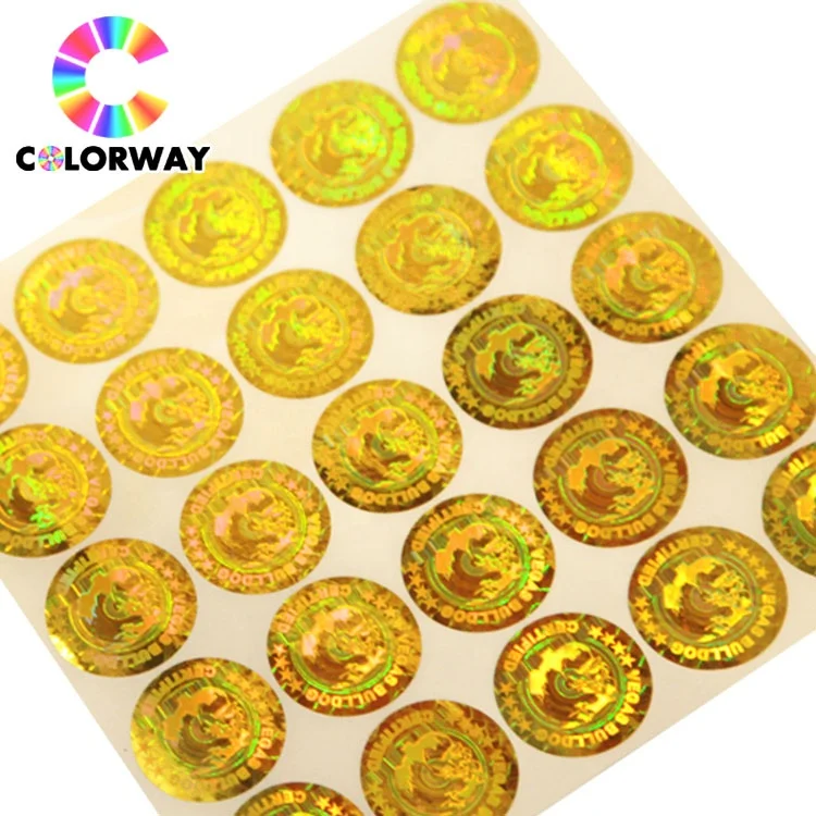 3D Custom Transparent Hologram printing Hologram Security Code Sticker Sheet Label