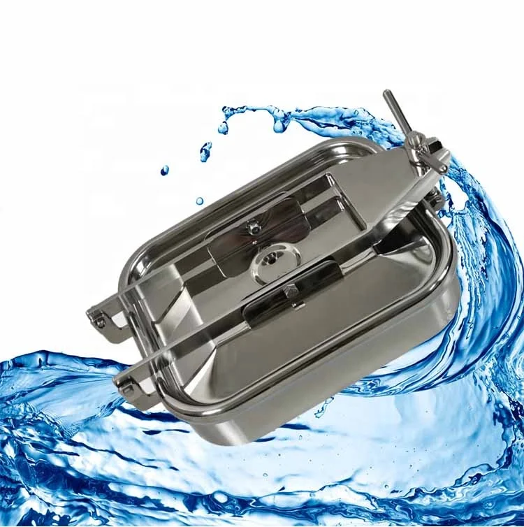  Cheap Sanitary stainless steel rectangular pressure square manhole cover for