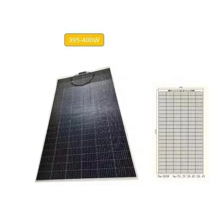 Высокая эффективность Etfe 395 Вт 400 Гибкая тонкопленочная солнечная панель монокристаллическая для автономной энергосистемы
