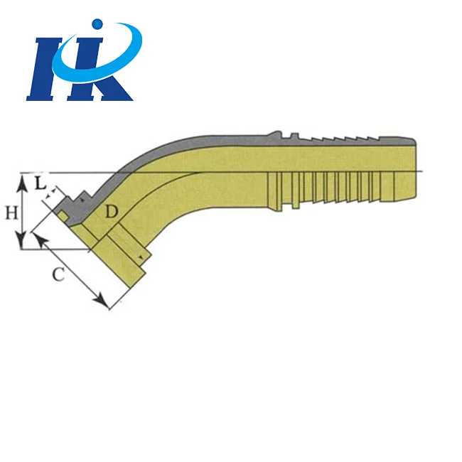 Wholesale high pressure carton steel Hydraulic cone 45 degree sae Flange 6000 psi 87641 good price for supply Heavy automotive industry use