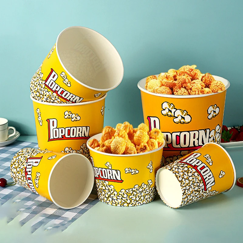Food To Go 24oz Fried Potato Chip Paper Bucket In Smooth Glossary Printing