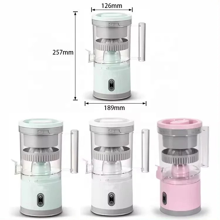 Top Seller Portable Orange Juicer Lemon Smart USB Rechargeable Mini Pure Fruit Squeezer Low Noise Slow Cold Press Blender