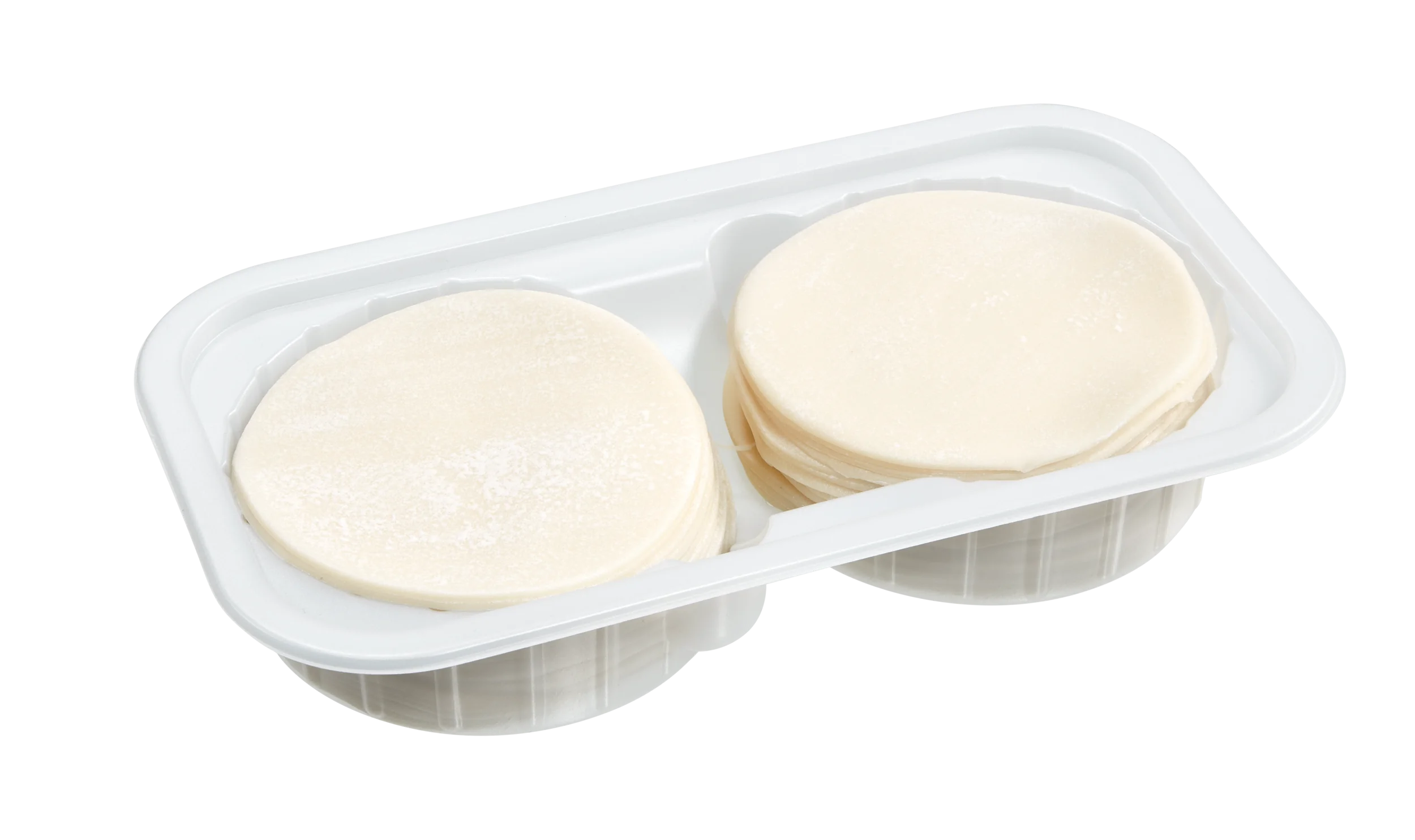 Factory Direct 2 Compartments Dumpling Wrapper Container Tray Blister PP Packaging Box Custom Plastic Packaging for Dumplings