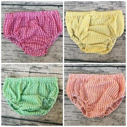 Summer Hot Sale Bubble Kid Short Gingham plaid seercuker Cool Baby Boy Girl Short