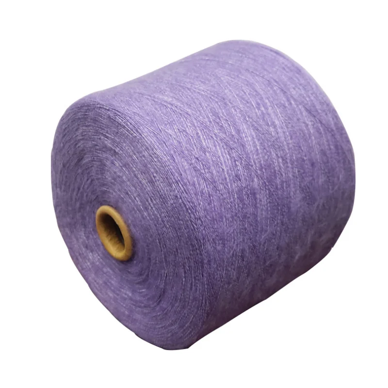 Tonky NM6/3 weaving dyed 80% angora wool and 20% nylon blended yarn