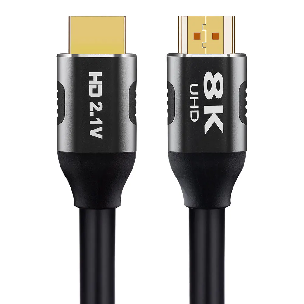 High Quality Ultra HD High Speed 24K Gold Plated 8K@60Hz 48Gbps Male to Male 1M 1.5M 2M 3M 5M 8K 2.1 Cable HDMI Cable