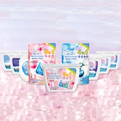 Lasting Fragrance Low Bubble Easy Bleach Decontamination Heavy Scent Laundry Beads Detergent Pods