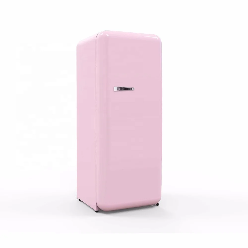 A+++ vintage fridge in SEMG style upright freestanding retro refrigerator