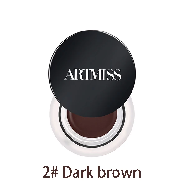  Custom Wholesale Hot Selling Brand 2 In 1 Brown + Black Waterproof Smudge-proof Cosmetics Set Eyebrow Gel