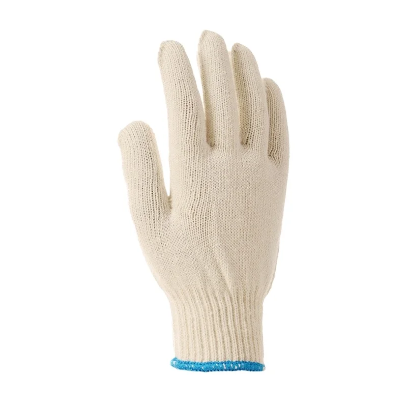 10 gauge Original White Pure Cotton Gauze Gloves 600g Protection Construction Factory Work Free regular size OEM Accepted